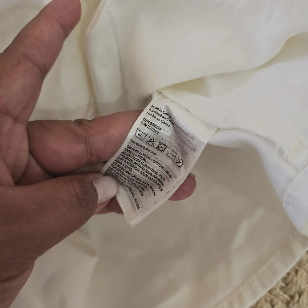 H&M Cream Baby Dress